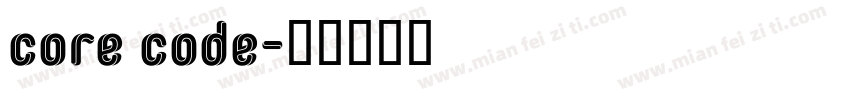 core code字体转换
